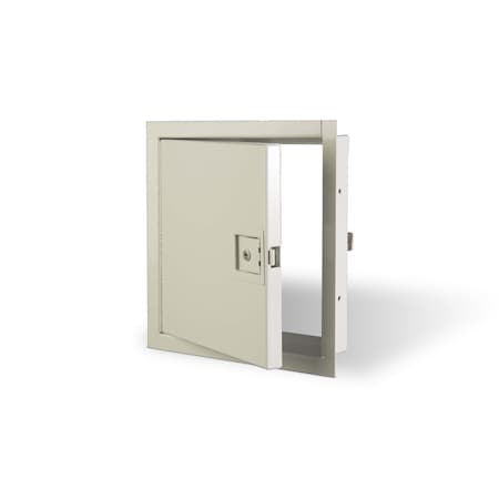 Uninsulated Stainless Steel Fire Rated Access Door, KRP-250FR Keyed Paddle Latch S/S 14x14